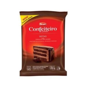 COBERTURA CHOCOLATE MEIO AMARGO HARALD CONFEITEIRO PACOTE 1,05KG