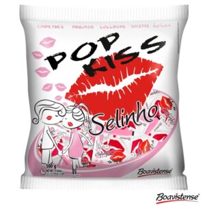 PIRULITO POP KISS SELINHO MORANGO 500GR