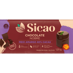 CHOCOLATE NOBRE SICAO MEIO AMARGO 1,01KG