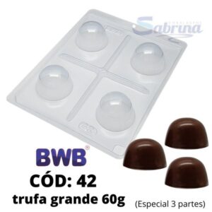 FORMA TRUFA GRANDE 3PARTES BWB COD 42