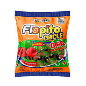 PIRULITO FLOPITO CHICLE AZEDINHO 500GR