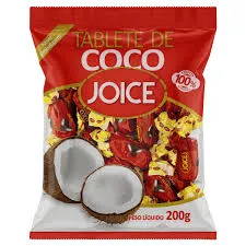 BALA TABLETE DE COCO JOICE 200GR