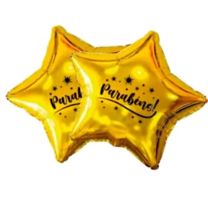 BALAO ESTRELA 25CM DOURADO