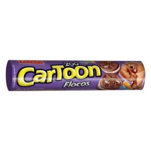 BISCOITO CHOCOLATE RECHEIO FLOCOS ZOO CARTOON PACOTE 110G