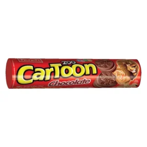 BISCOITO CHOCOLATE RECHEO DUO ZOO CARTOON PACOTE 110G