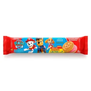BISCOITO RECH.BAUDUCCO PATRULHA CANINA MORANGO 80g