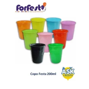 COPO DESCARTAVEL 200ML C/100 FORFEST