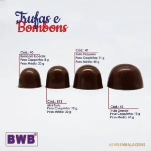 FORMA TRUFA PEQUENA 3PARTES BWB
