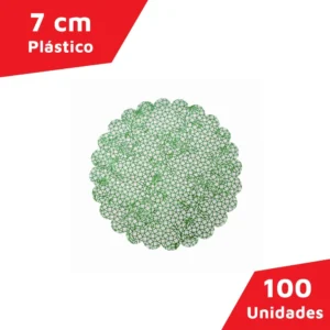 RENDADO CONFESTA VERDE BANDEIRA Nº7 C/100