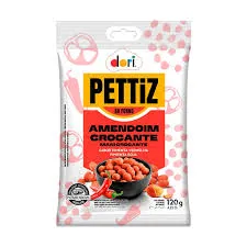 AMENDOIM CROCANTE PETTIZ PIMENTA VERMELHA 120G