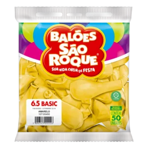 BALÃO SÃO ROQUE AMARELO 6.5 C/50
