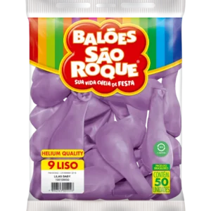 BALÃO SÃO ROQUE LILAS BABY 9 C/50