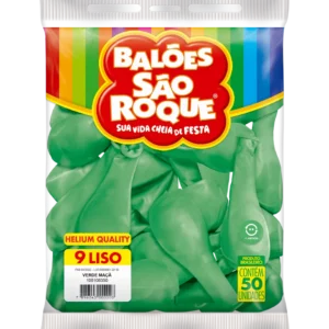 BALÃO SÃO ROQUE VERDE MAÇA 9 C/50
