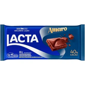 BARRA AMARO LACTA  80G