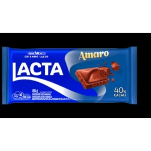 BARRA AMARO LACTA  80G