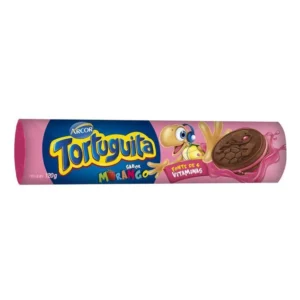 BISCOITO RECHEADO TORTUGUITA MORANGO 120GR