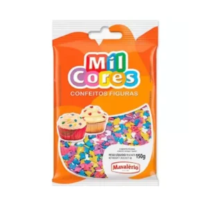 CONFEITO BORBOLETA MIL CORES 150GR