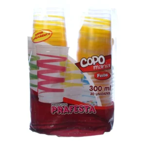 COPO MANIA PRAFESTA AMARELO 300ML C/30