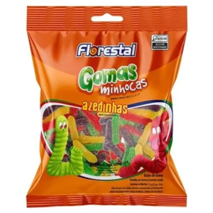 GOMA MINHOCAS AZEDINHA  200GR FLORESTAL