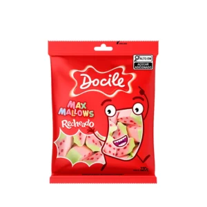 MAXMALLOWS DOCILE MORANGO 220GR