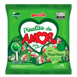 PIRULITO MAÇA VERDE DO AMOR C/24