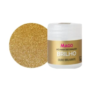 PÓ PARA DECORAÇÃO MAGO OURO BRILHANTE 5G