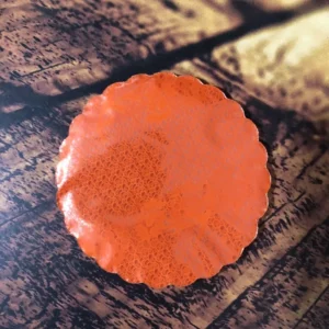 RENDADO CONFESTA LARANJA  7 7CM C/100