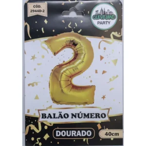 BALÃO DOURADO Nº 2 NEOTRENTINA 40CM