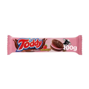 BISCOITO TODDY SABOR CHOCOLATE E MORANGO 100G