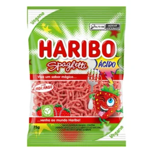 SPAGUETTI ÁCIDO MORANGO HARIBO 80G