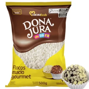 FLOCOS MACIO BRANCO DONA JURA 500GR