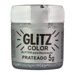 GLITER P/DECORAÇÃO FAB HOLOGRAFICO PRATEADO 5G